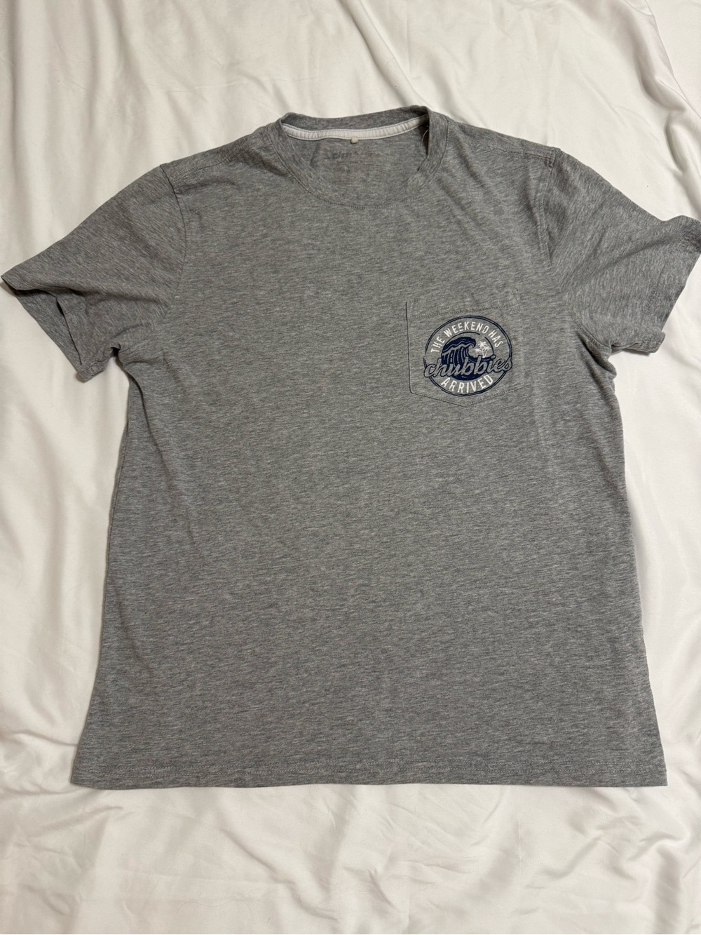 chubbies Gray Graphic Pocket Tee
